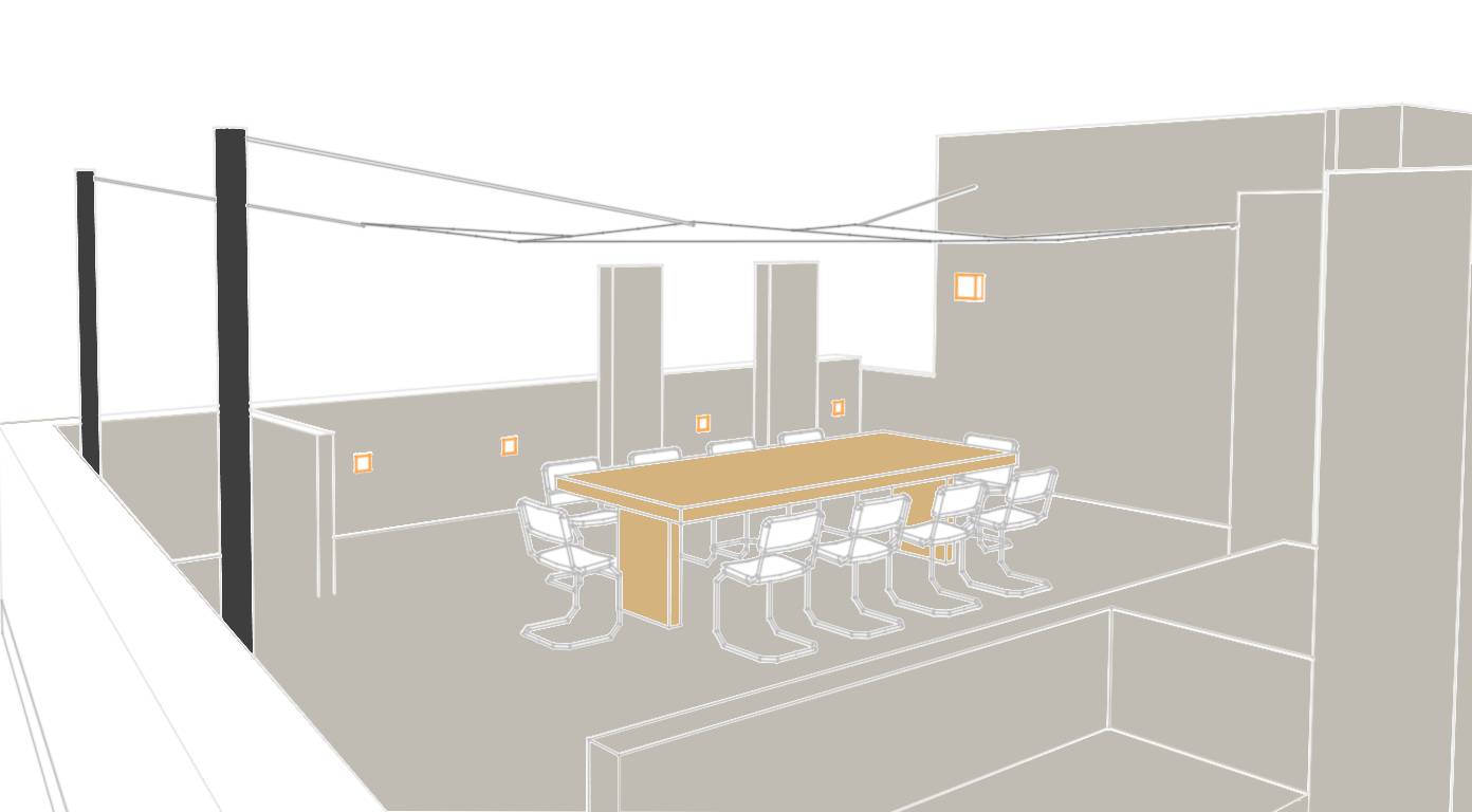 Before: Interior design render with natural lighting